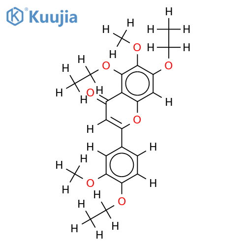 3',6,7-Trimethoxy-4',5-diaethoxy-flavon structure