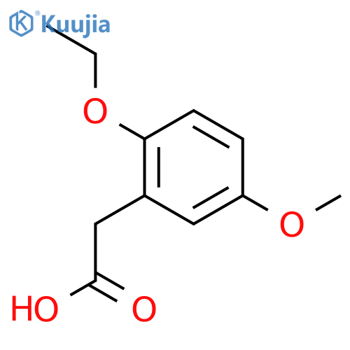 (2-Ethoxy-5-methoxyphenyl)acetic acid structure