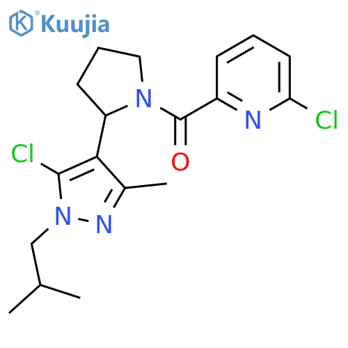 2-chloro-6-{2-[5-chloro-3-methyl-1-(2-methylpropyl)-1H-pyrazol-4-yl]pyrrolidine-1-carbonyl}pyridine structure