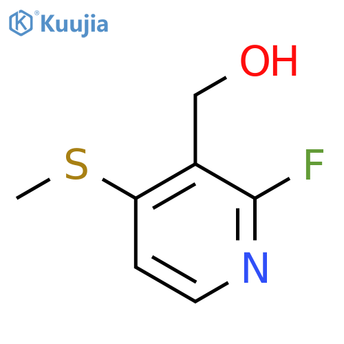 2-Fluoro-4-(methylthio)-3-pyridinemethanol structure
