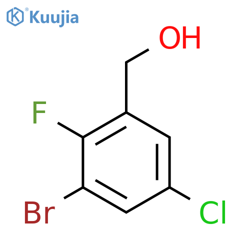 3-Bromo-5-chloro-2-fluorobenzyl alcohol structure