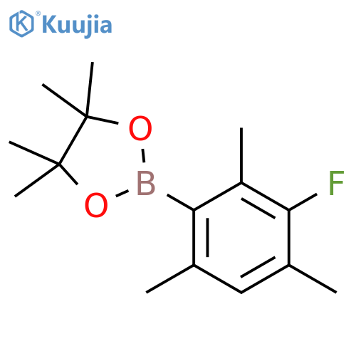 1,3,2-Dioxaborolane, 2-(3-fluoro-2,4,6-trimethylphenyl)-4,4,5,5-tetramethyl- structure