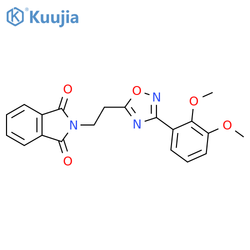 2-{2-3-(2,3-dimethoxyphenyl)-1,2,4-oxadiazol-5-ylethyl}-2,3-dihydro-1H-isoindole-1,3-dione structure