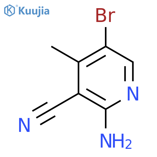 2-amino-5-bromo-4-methylpyridine-3-carbonitrile structure