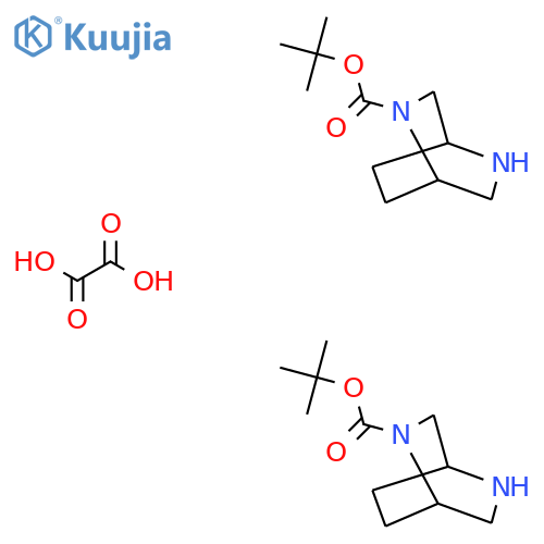 Tert-butyl 2,5-diazabicyclo[2.2.2]octane-2-carboxylate hemioxalate structure
