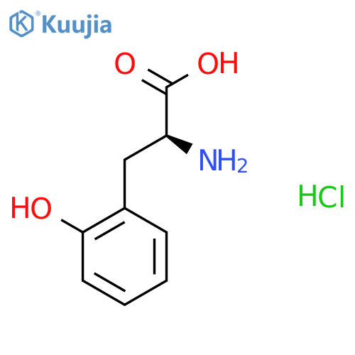 (S)-2-Amino-3-(2-hydroxyphenyl)propanoic acid hydrochloride structure