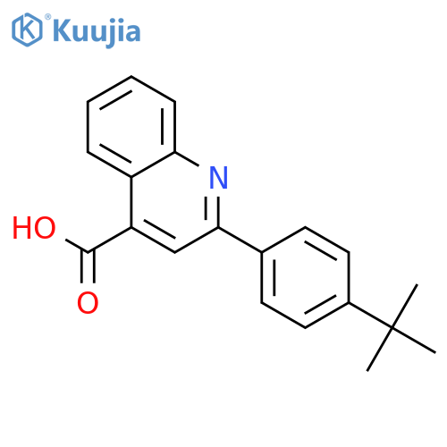 2-(4-tert-Butylphenyl)quinoline-4-carboxylic acid structure