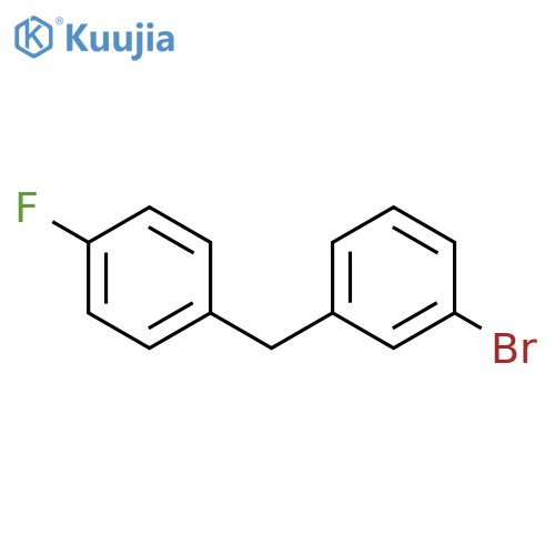 Benzene, 1-bromo-3-[(4-fluorophenyl)methyl]- structure
