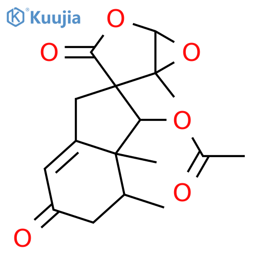 9(8→7)-Abeo-11,12-epoxy-6-hydroxy-2-oxo-1(10)-eremophilen-8,12-olide; (6β,7α,11β,12β)-form, Ac structure