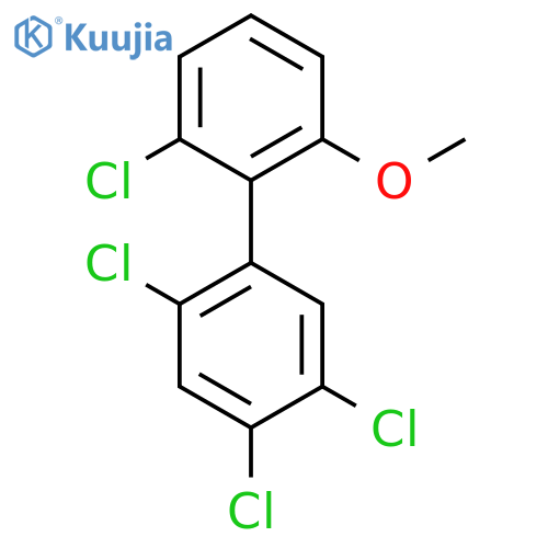 2'-Methoxy-2,4,5,6'-tetrachlorobiphenyl structure