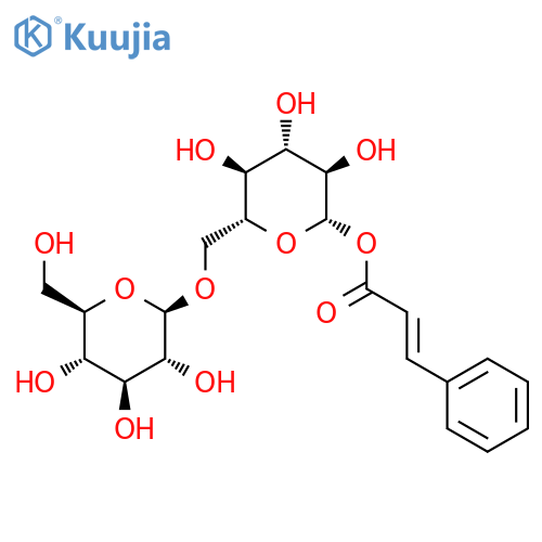 beta-D-Glucopyranose, 6-O-beta-D-glucopyranosyl-, 1-(3-phenyl-2-propenoate), (E)- structure