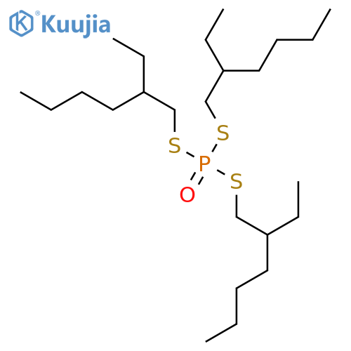 Phosphorotrithioicacid, S,S,S-tris(2-ethylhexyl) ester structure