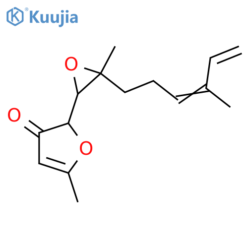 2-(1,2-Epoxy-2,6-dimethyl-5,7-octadienyl)-5-methyl-3(2H)-furanone structure