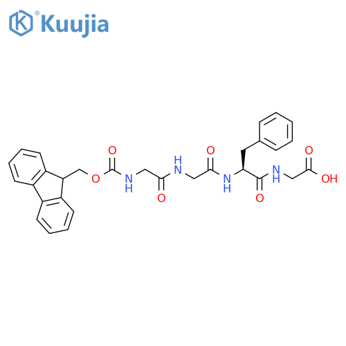 Glycine, N-[(9H-fluoren-9-ylmethoxy)carbonyl]glycylglycyl-L-phenylalanyl- structure