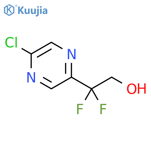 2-Pyrazineethanol, 5-chloro-β,β-difluoro- structure