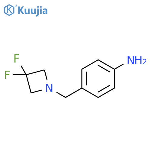 Benzenamine, 4-[(3,3-difluoro-1-azetidinyl)methyl]- structure