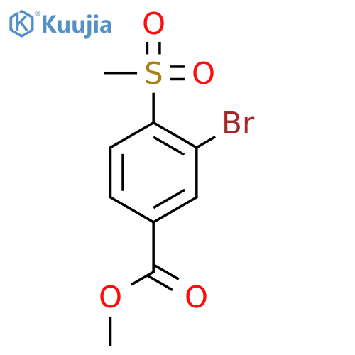 methyl 3-bromo-4-methylsulfonyl-benzoate structure