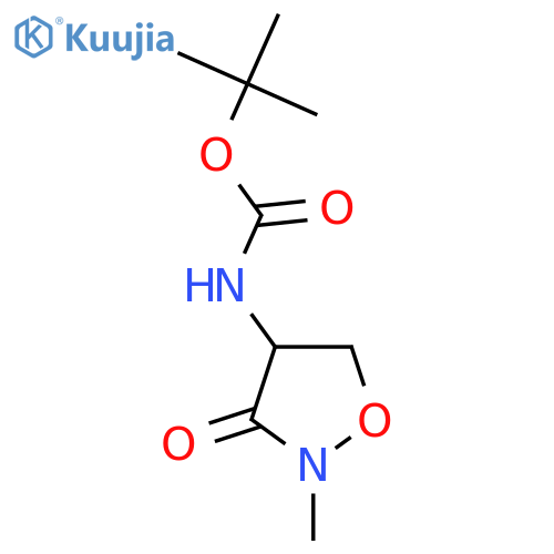 tert-butyl N-(2-methyl-3-oxo-1,2-oxazolidin-4-yl)carbamate structure
