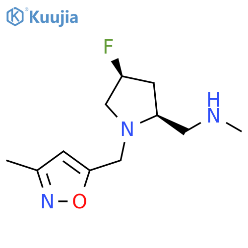 {[(2S,4S)-4-fluoro-1-[(3-methyl-1,2-oxazol-5-yl)methyl]pyrrolidin-2-yl]methyl}(methyl)amine structure