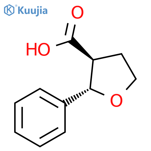 (2S,3S)-2-phenyloxolane-3-carboxylic acid structure