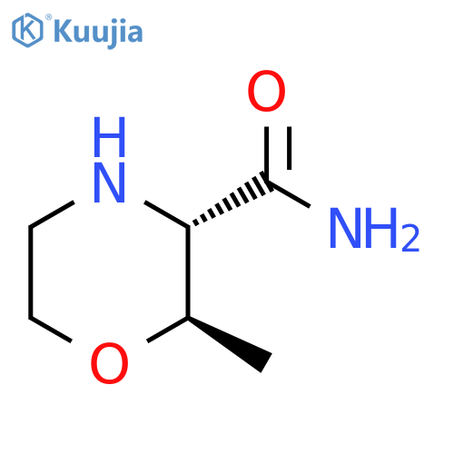 3-Morpholinecarboxamide, 2-methyl-, (2R,3S)- structure