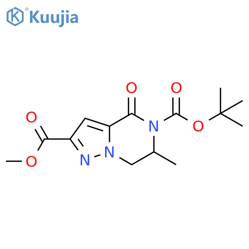 5-tert-Butyl 2-methyl 6-methyl-4-oxo-6,7-dihydropyrazolo[1,5-a]pyrazine-2,5(4H)-dicarboxylate structure