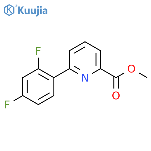 Methyl 6-(2,4-difluorophenyl)pyridine-2-carboxylate structure
