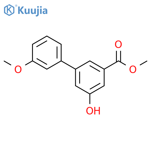 Methyl 5-hydroxy-3'-methoxy-1,1'-biphenyl-3-carboxylate structure