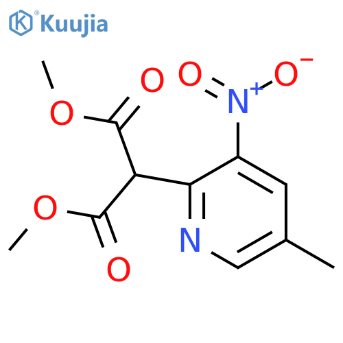 Dimethyl 2-(5-methyl-3-nitropyridin-2-yl)malonate structure