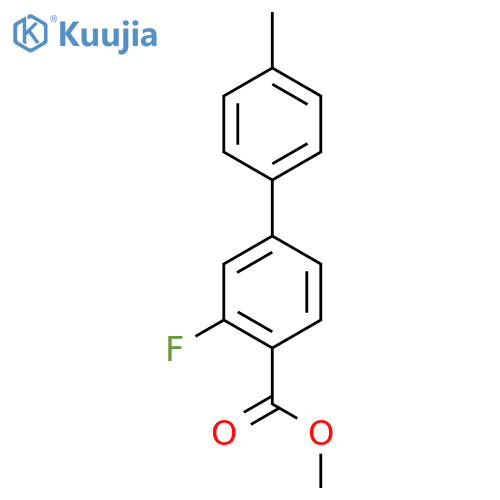 Methyl 2-fluoro-4-(4-methylphenyl)benzoate structure