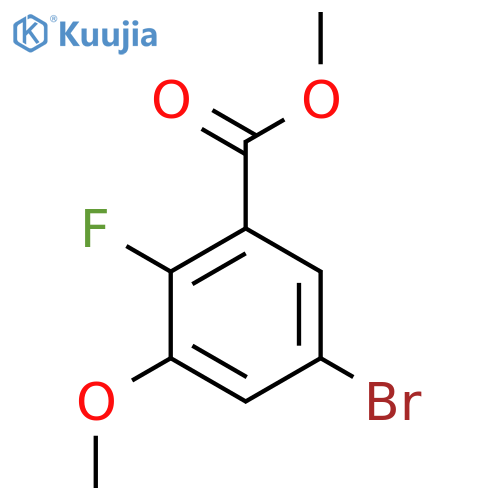 Methyl 5-bromo-2-fluoro-3-methoxybenzoate structure