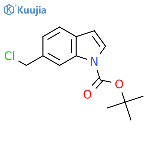 tert-Butyl 6-(chloromethyl)-1H-indole-1-carboxylate structure