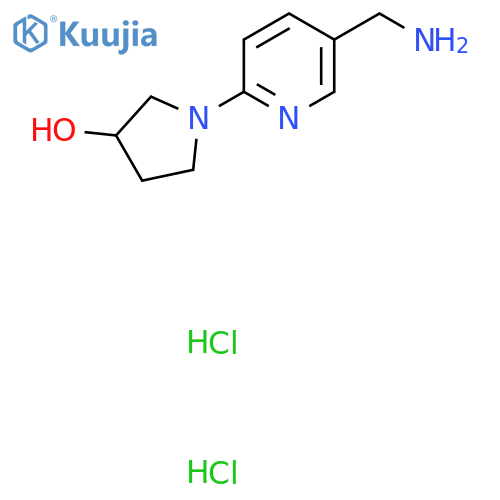 1-5-(Aminomethyl)-2-pyridinyl-3-pyrrolidinoldihydrochloride structure