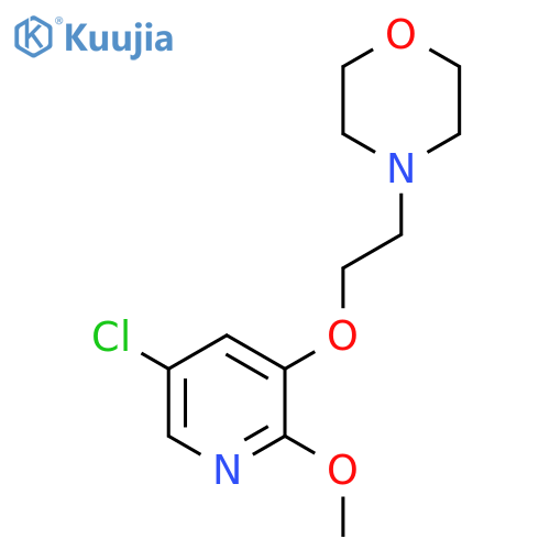 4-(2-((5-Chloro-2-methoxypyridin-3-yl)oxy)ethyl)morpholine structure