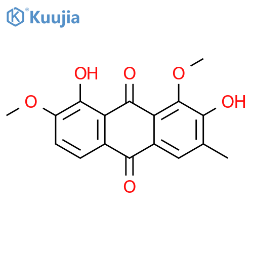 9,10-Anthracenedione, 2,8-dihydroxy-1,7-dimethoxy-3-methyl- structure