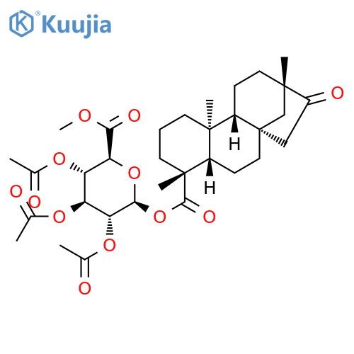 Isosteviol Methyl Acyl-b-D-glucuronide Triacetate structure