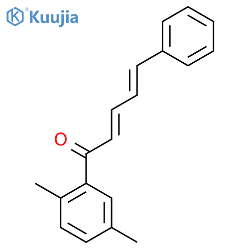 (2E,4E)-1-(2,5-dimethylphenyl)-5-phenylpenta-2,4-dien-1-one structure