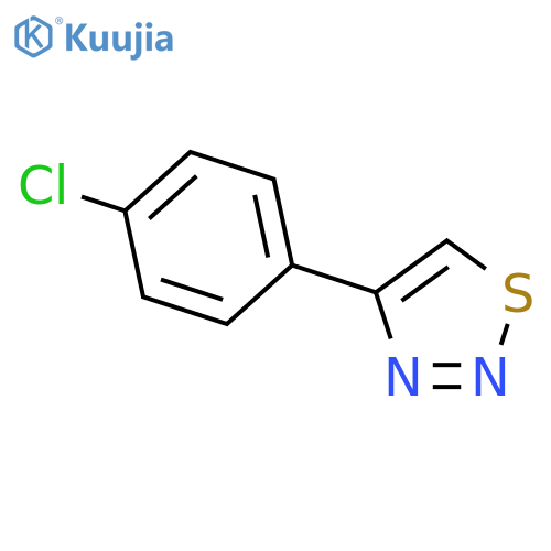 4-(4-Chlorophenyl)-1,2,3-thiadiazole, 97% structure