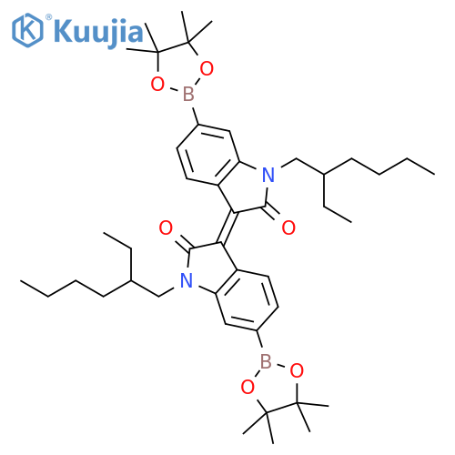 N,N'-Bis(2-ethylhexyl)-6,6'-bis(4,4,5,5-tetramethyl-1,3,2-dioxaborolan-2-yl)isoindigo structure