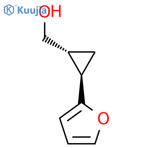 [(1R,2R)-2-(Furan-2-yl)cyclopropyl]methanol structure
