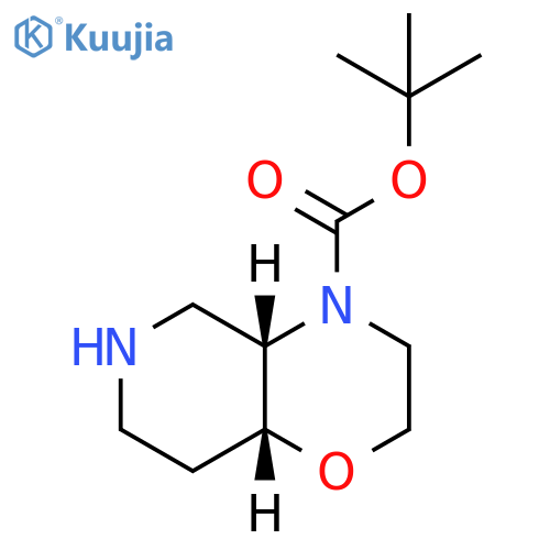 tert-butyl (4aS,8aR)-2,3,4a,5,6,7,8,8a-octahydropyrido[4,3-b][1,4]oxazine-4-carboxylate structure