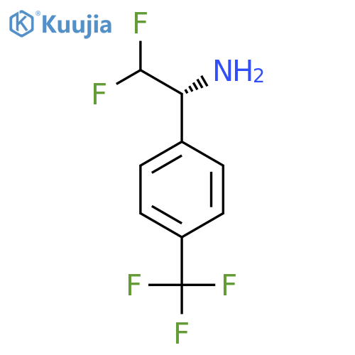 (1R)-2,2-difluoro-1-[4-(trifluoromethyl)phenyl]ethan-1-amine structure