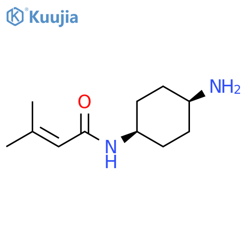 2-Butenamide, N-(cis-4-aminocyclohexyl)-3-methyl- structure