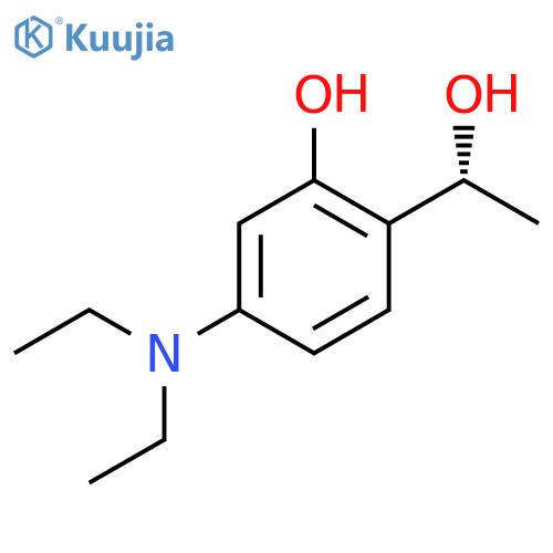 (r)-5-(Diethylamino)-2-(1-hydroxyethyl)phenol structure