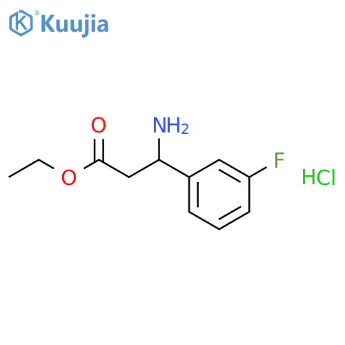 Ethyl 3-Amino-3-(3-fluorophenyl)propanoate Hydrochloride structure