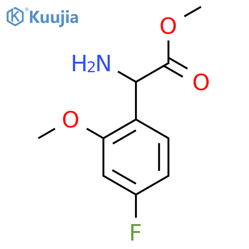 Methyl 2-amino-2-(4-fluoro-2-methoxyphenyl)acetate structure