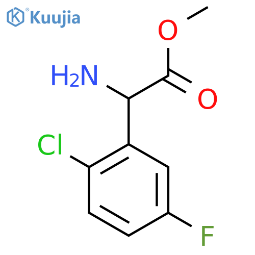 METHYL 2-AMINO-2-(2-CHLORO-5-FLUOROPHENYL)ACETATE HCL structure