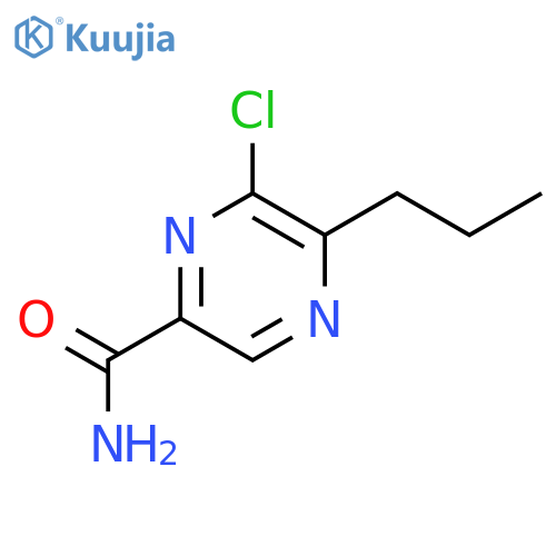 6-Chloro-5-propylpyrazine-2-carboxamide structure