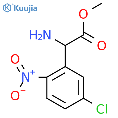 Methyl 2-amino-2-(5-chloro-2-nitrophenyl)acetate structure