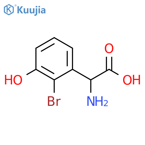 2-AMINO-2-(2-BROMO-3-HYDROXYPHENYL)ACETIC ACID structure